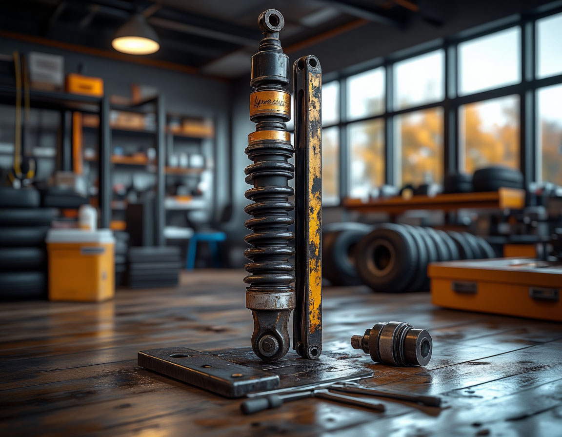 Фото амортизатора ГАЗон NEXT в автосервисе