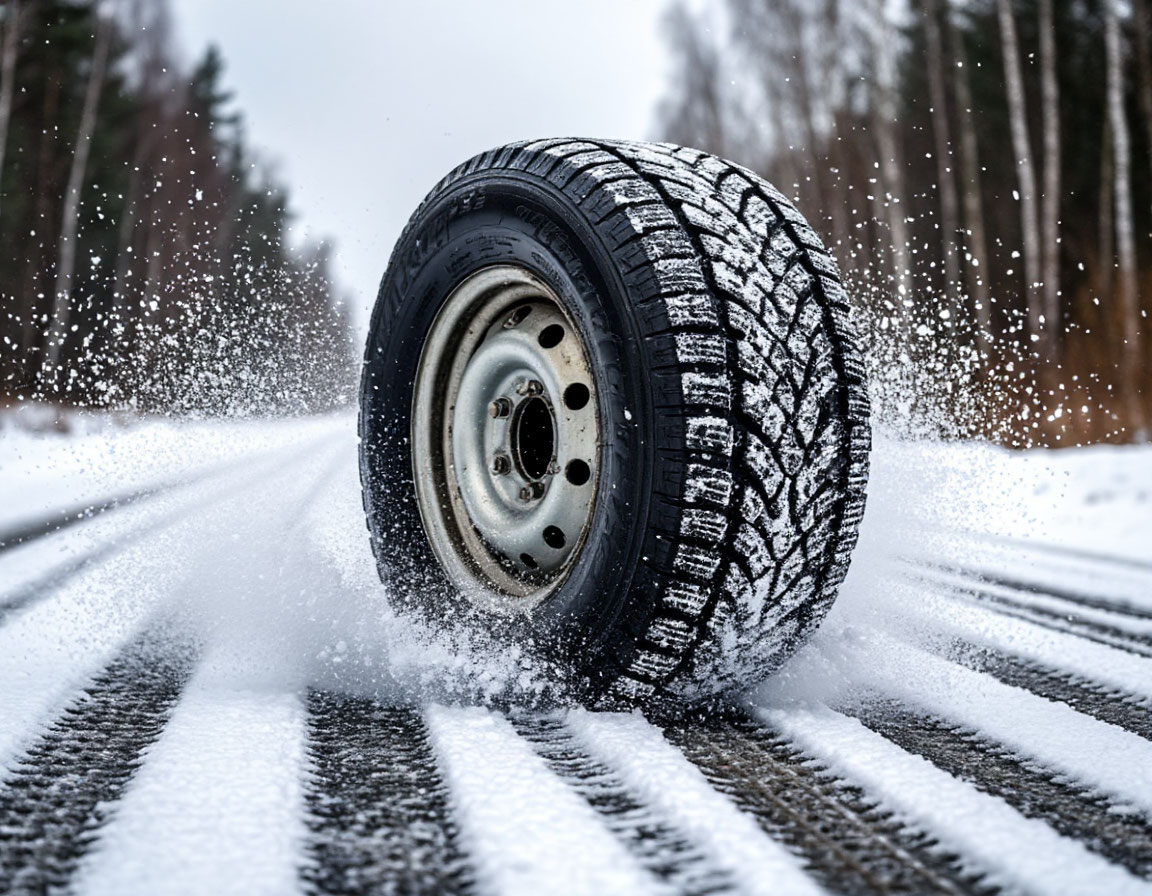 Изображение колеса ГАЗель зимой