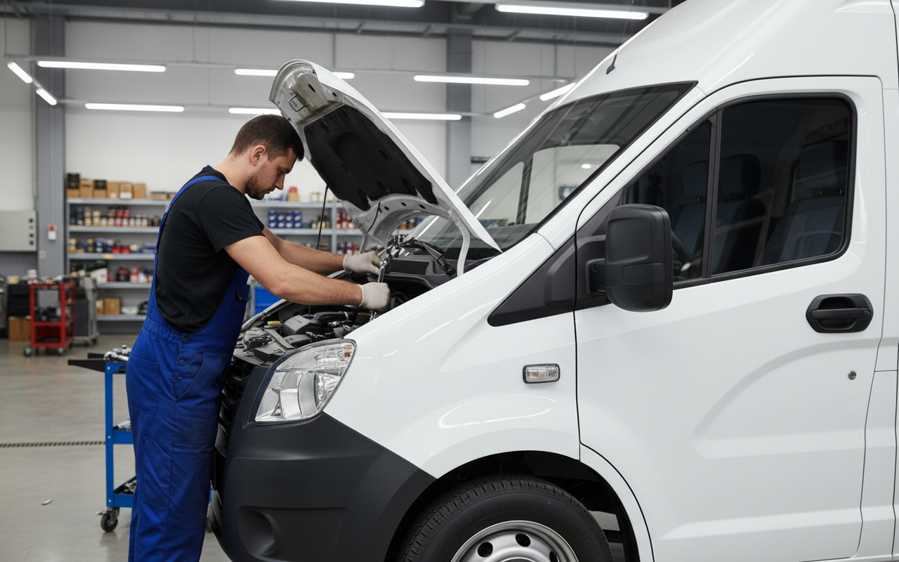 Фото подготовки ГАЗель NEXT к зиме